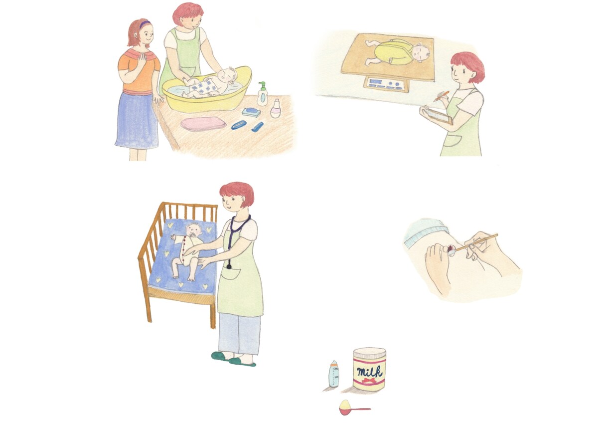 水彩イラスト描いてます ほんわかとした親子のイラストいかがですか☆彡 イメージ3