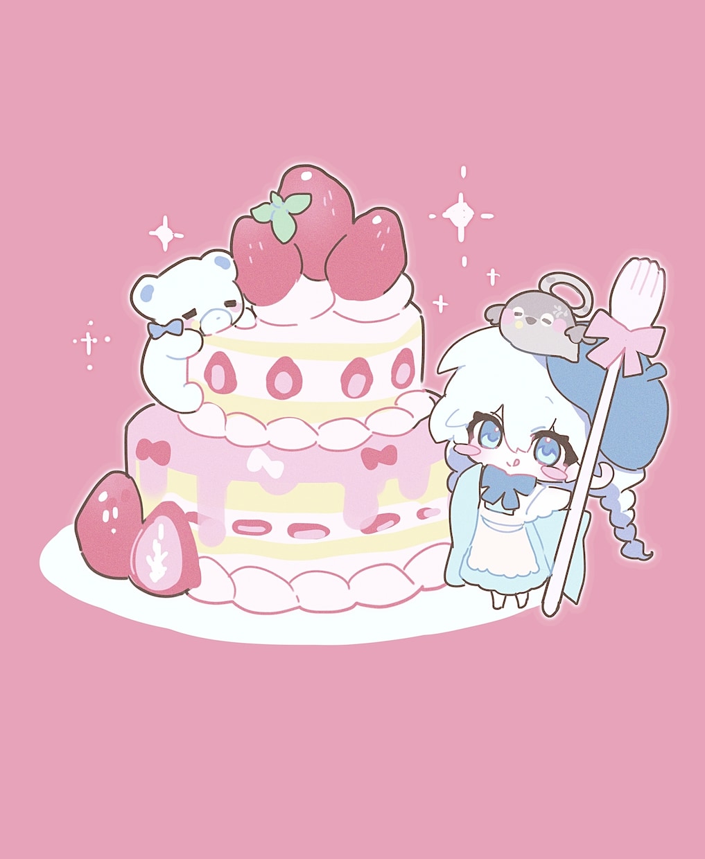 ぷにぷに♡かわいいミニキャラ制作いたします まるっこいミニキャラ制作お任せください！ イメージ3