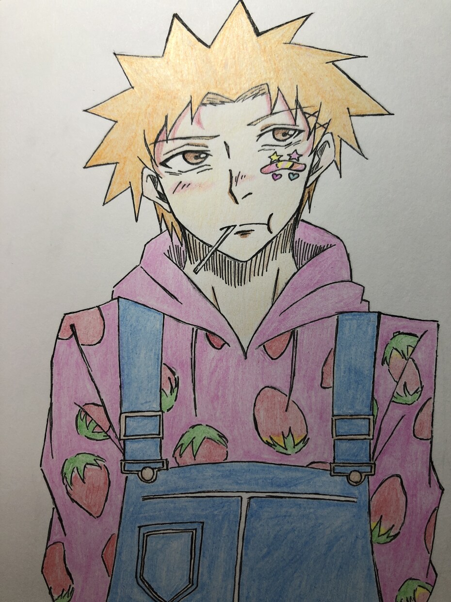初心者ですがアニメのイラストを描かせて頂きます 線画や白黒・色付き等のイラストでハガキに心を込めて描きます。 イメージ7