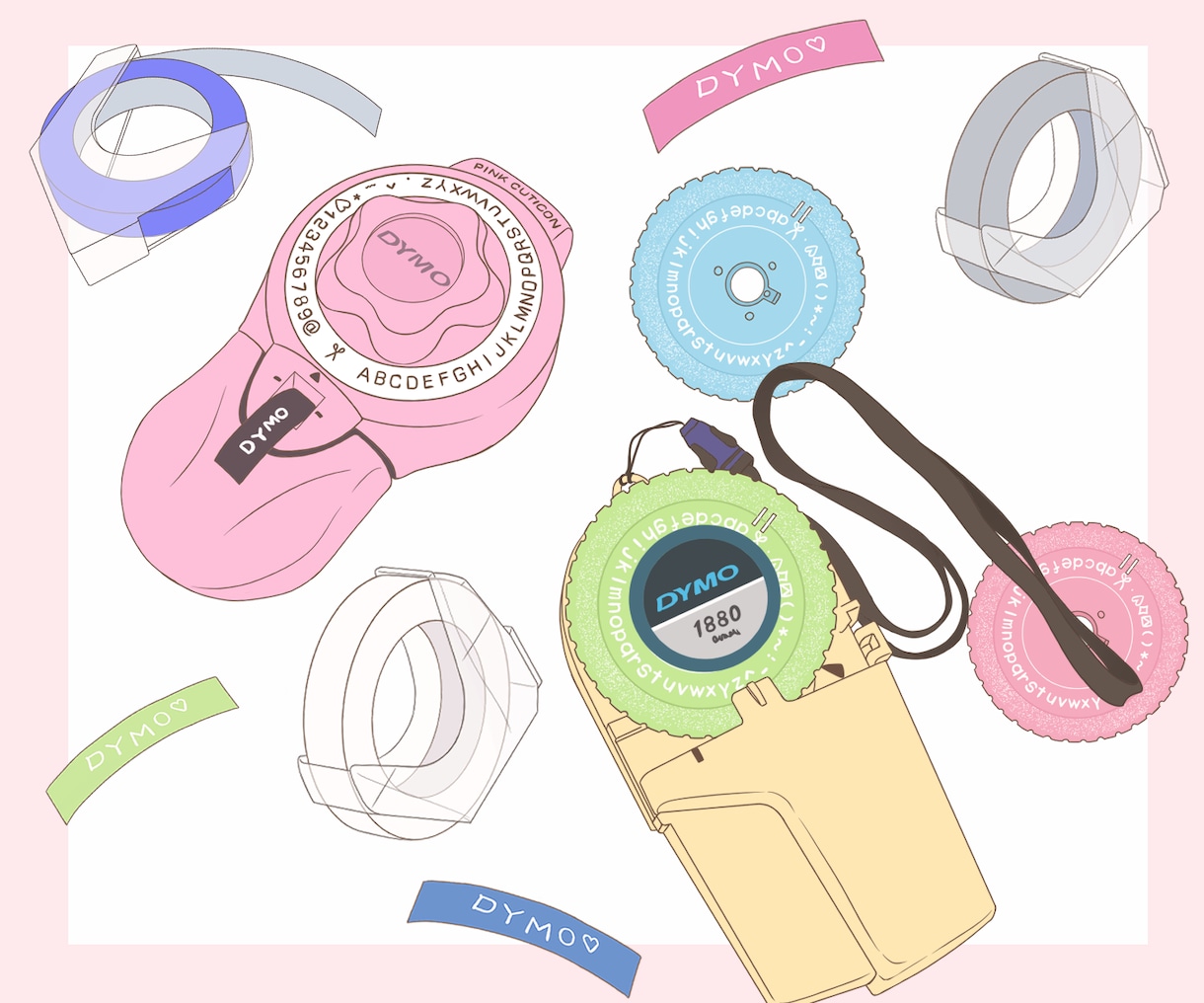 おしゃれな小物描きます シンプルで使いやすい小物イラスト イメージ3