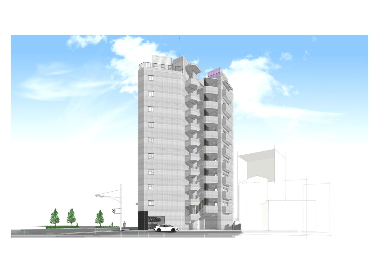 パース作成作業を手伝います 建設会社、設計事務所　様のサポートをします。 イメージ2