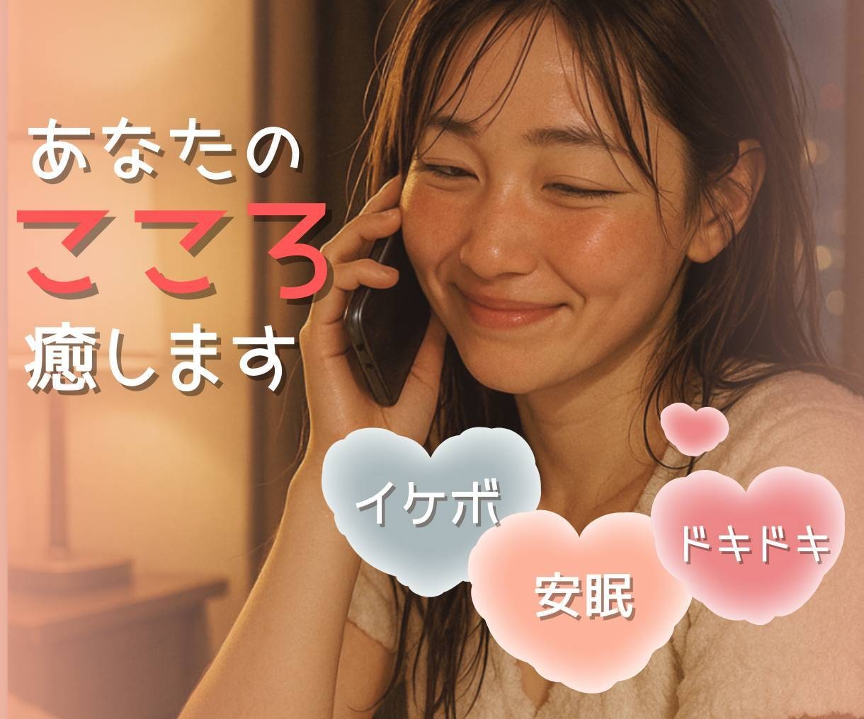 貴女のお望みのセリフで夢心地。甘えた心を癒します ☆大人ボイス/安眠/セロトニン分泌/幸せ/声フェチ☆ イメージ1