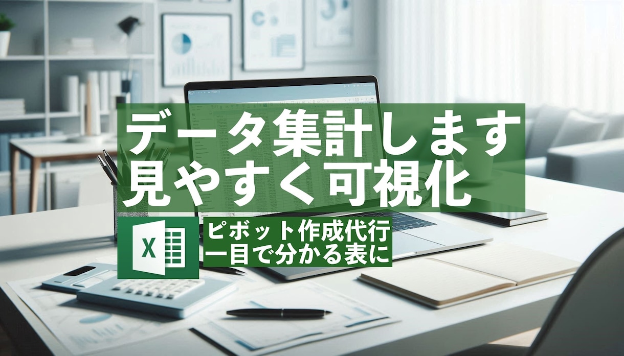 Excelデータ集計・可視化｜ピボット作成します 売上・顧客・アンケートなど一覧表からわかりやすく集計します イメージ1