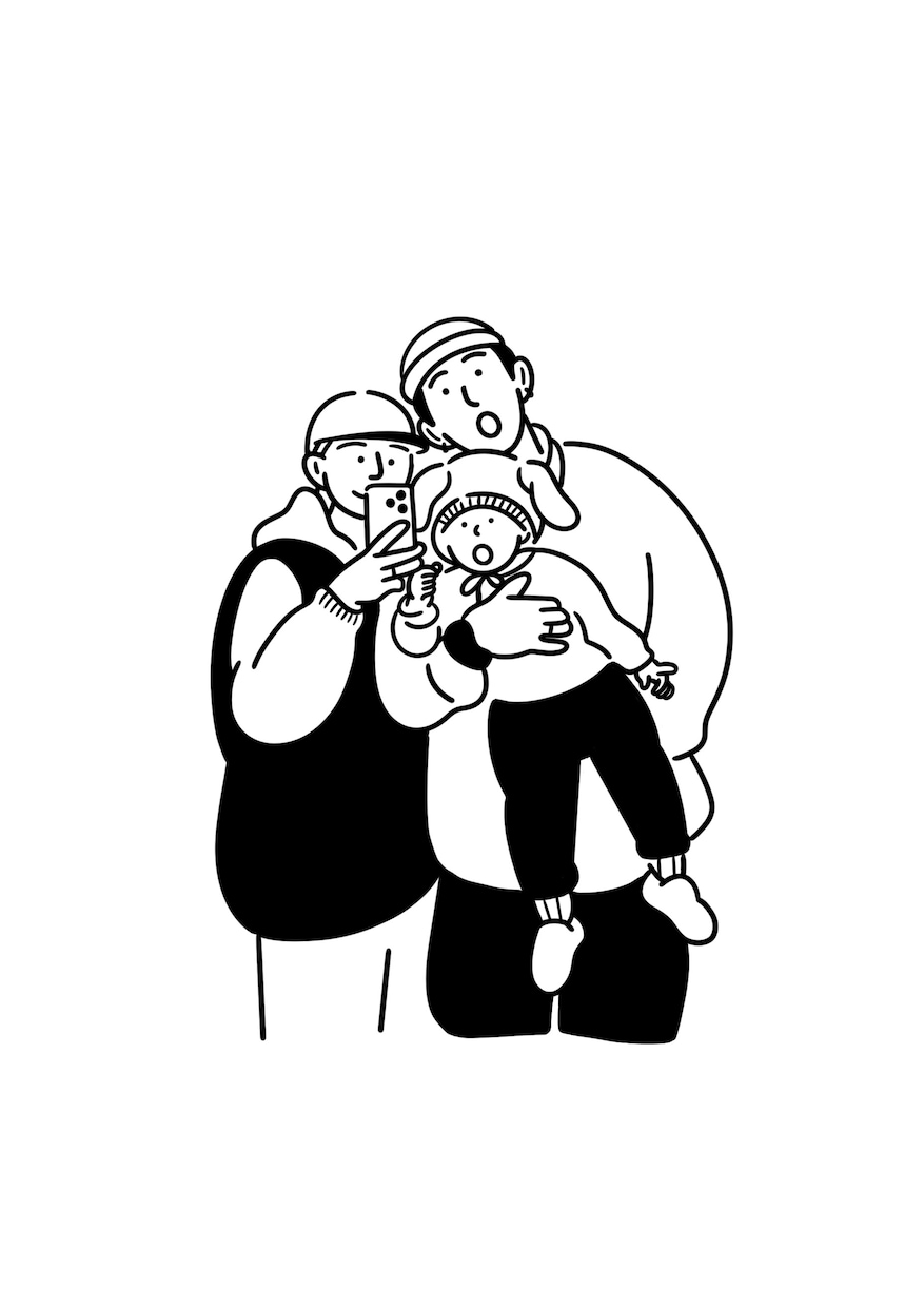 即対応◎シンプルでかわいい線画のイラスト作成します （カラーも○）お気に入りの写真をイラストとして残しませんか？ イメージ10