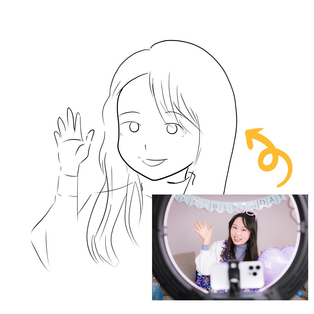 お試し期間！最低価格☆アイコン用イラスト描きます SNS等に使用する似顔絵イラストやミニキャラかきます イメージ1
