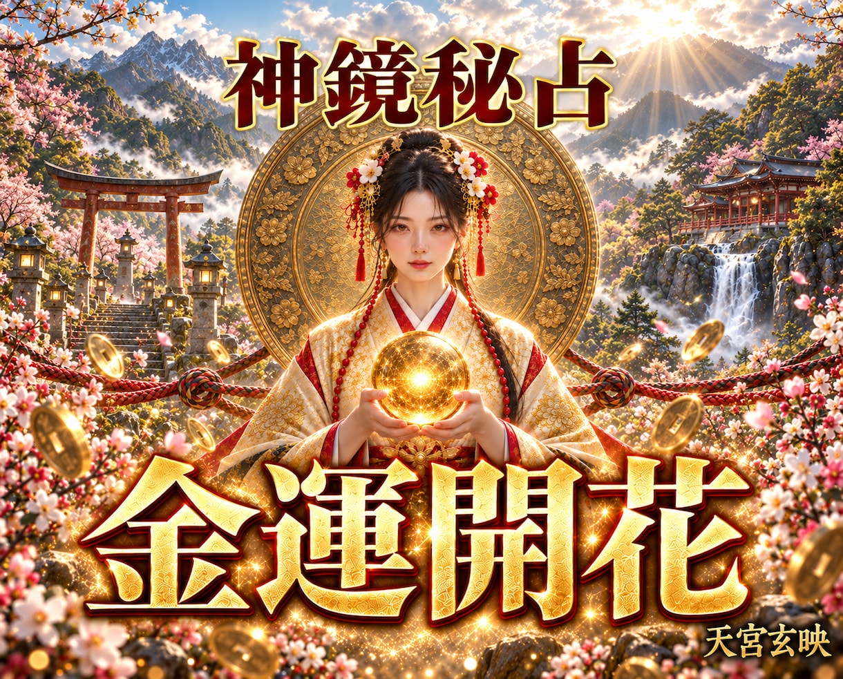 金運奪還！｜あなたの金脈・ 富の源泉取り戻します 金運鑑定｜金脈回路を開く｜神鏡で金運upへ強制到達し導きます イメージ1