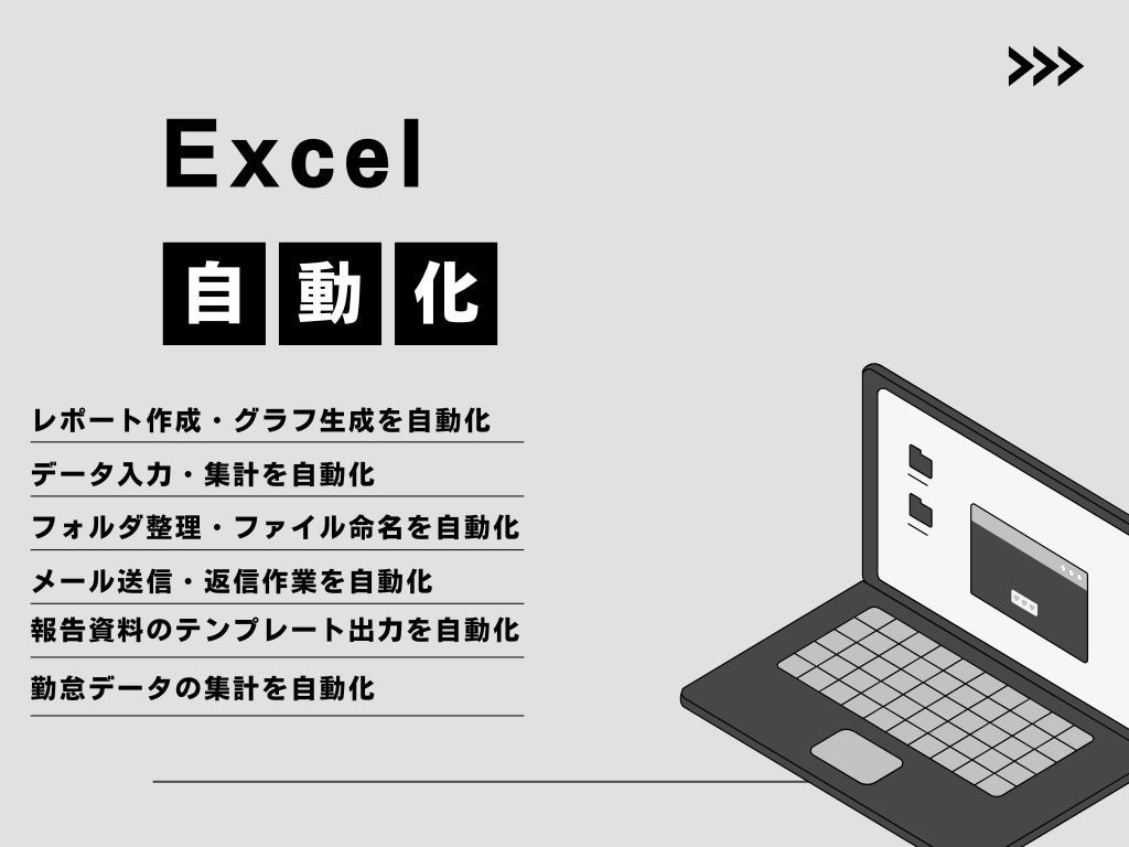 Excel単純作業の自動化をお手伝いします あなたのExcel作業、もっと簡単に イメージ1