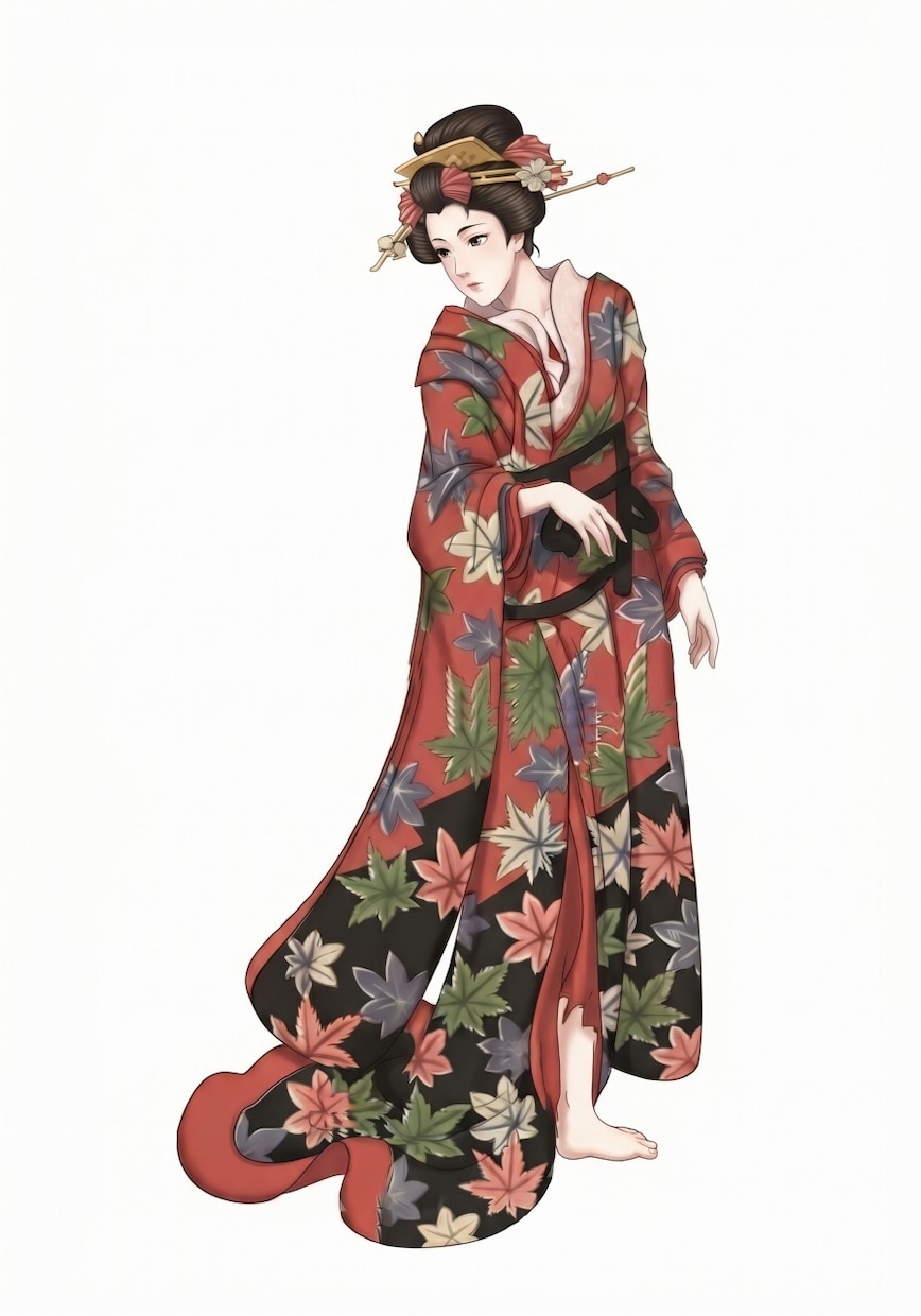 息を呑むほど美しい『和風・美人画』を描きます 着物や花魁のイラスト、小説の表紙、MV用に。商用利用も大歓迎 イメージ5
