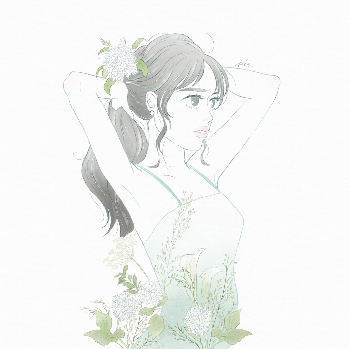 オーガニックで洗練された大人女性の絵描きます 上品でスタイリッシュな印象を作ります◎【似顔絵も可】 イメージ2