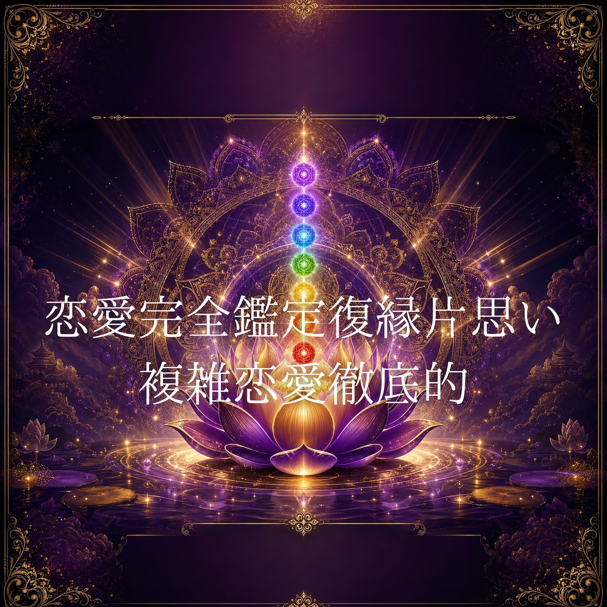 恋愛完全鑑定復縁片思い複雑恋愛徹底的に視ます 諦めないで。霊視×チャネリング×前世で徹底的に視ます イメージ1