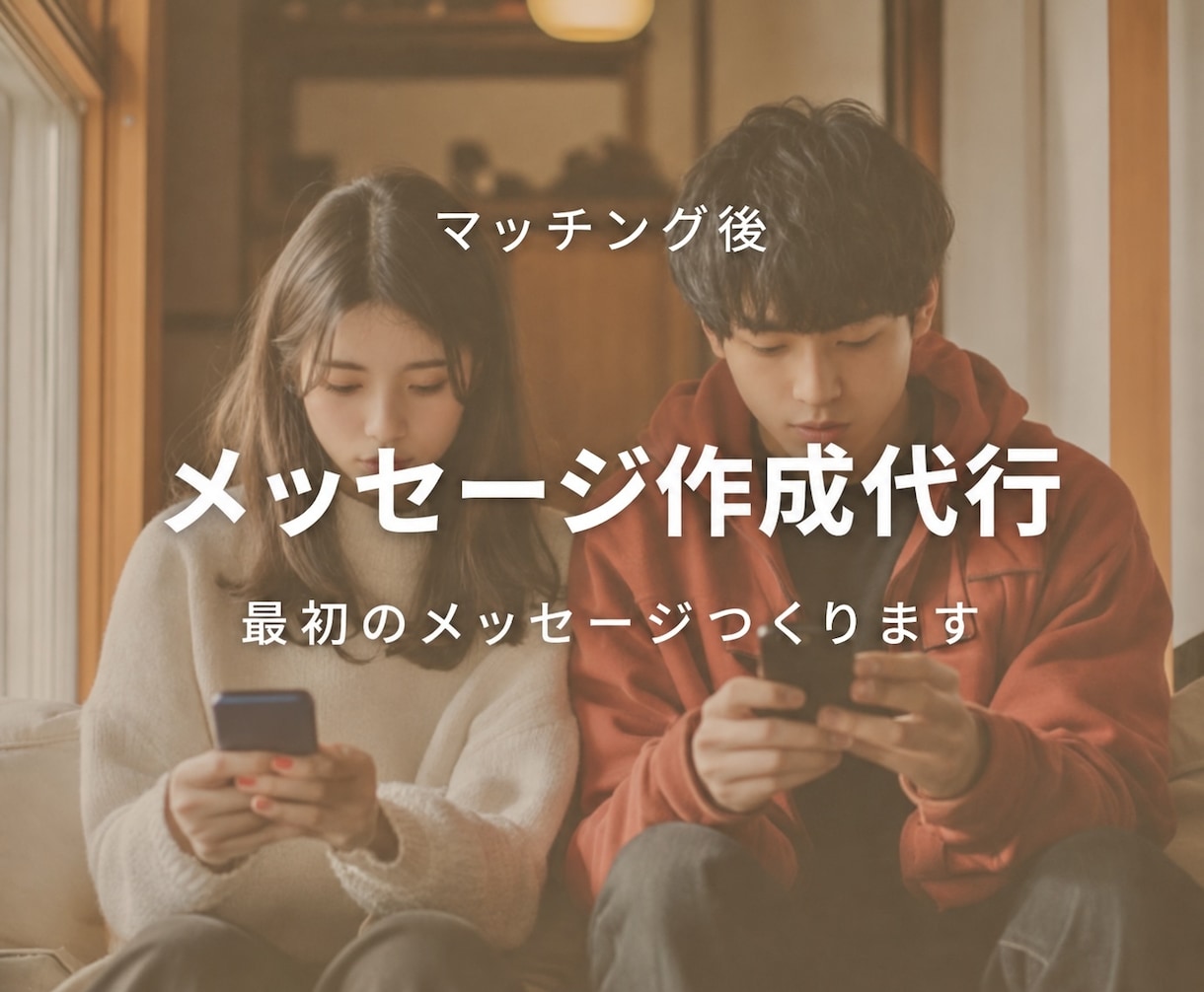 マッチング後の最初のメッセージ代行します マッチを無駄にさせない！返信率アップさせます⭐︎ イメージ1