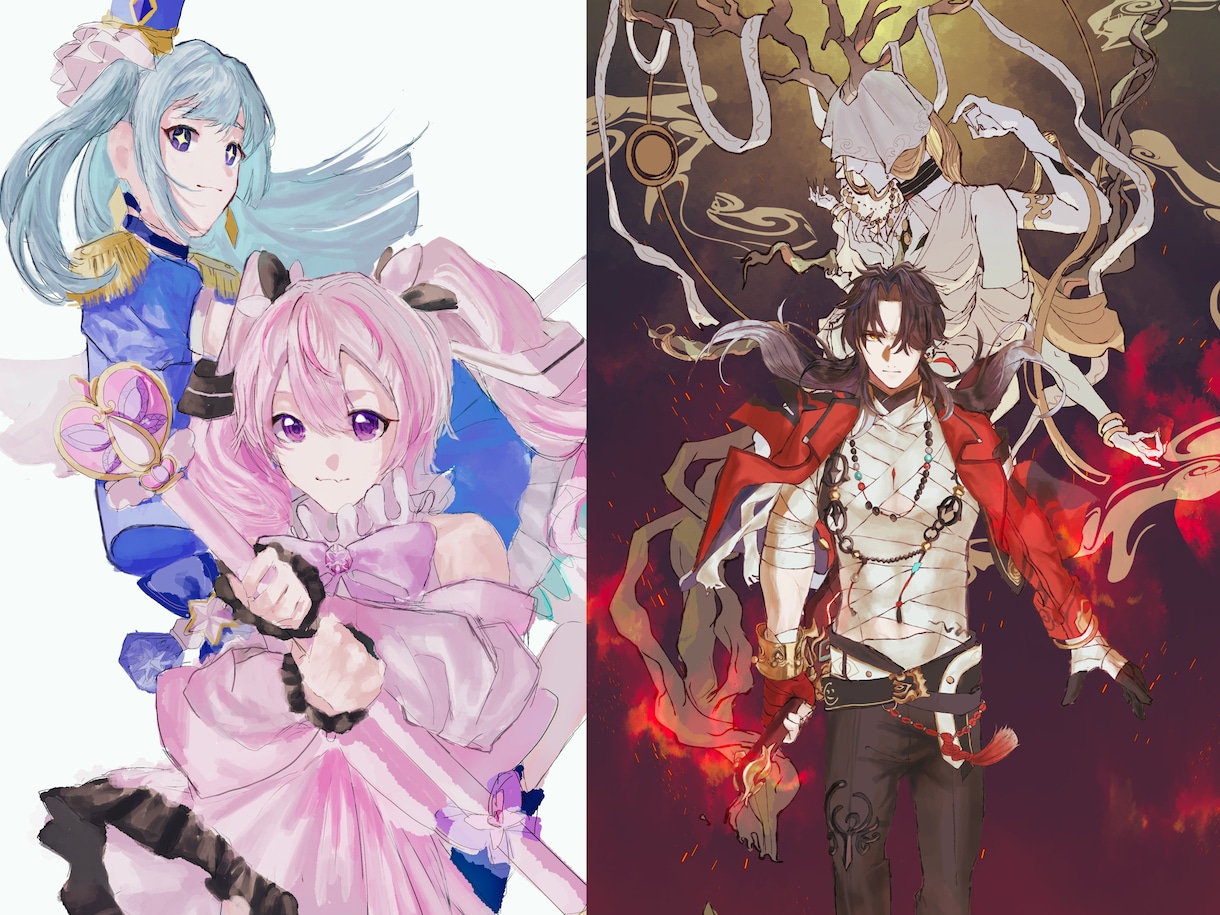 最短2日/動画サムネ、立ち絵など描きます 厚塗りで描かれたイラストを制作します！ イメージ3