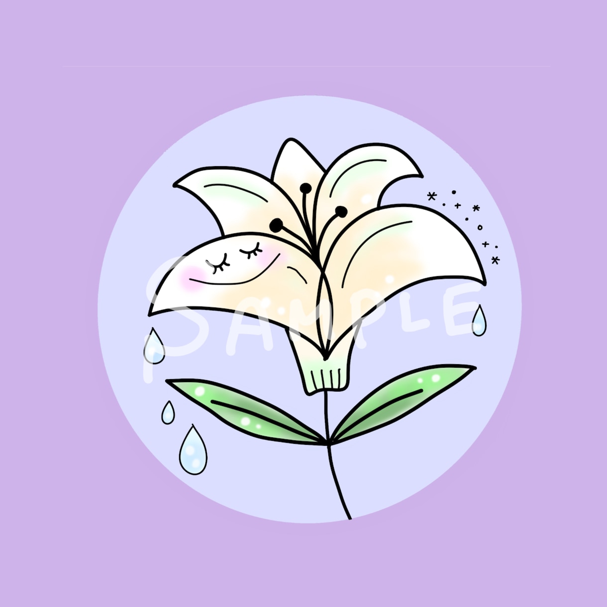 珍しいアイコンで差をつけよう！お花アイコン描きます 【修正無料♡】即修正&即納品！！オーダー方法も簡単です♡ イメージ8