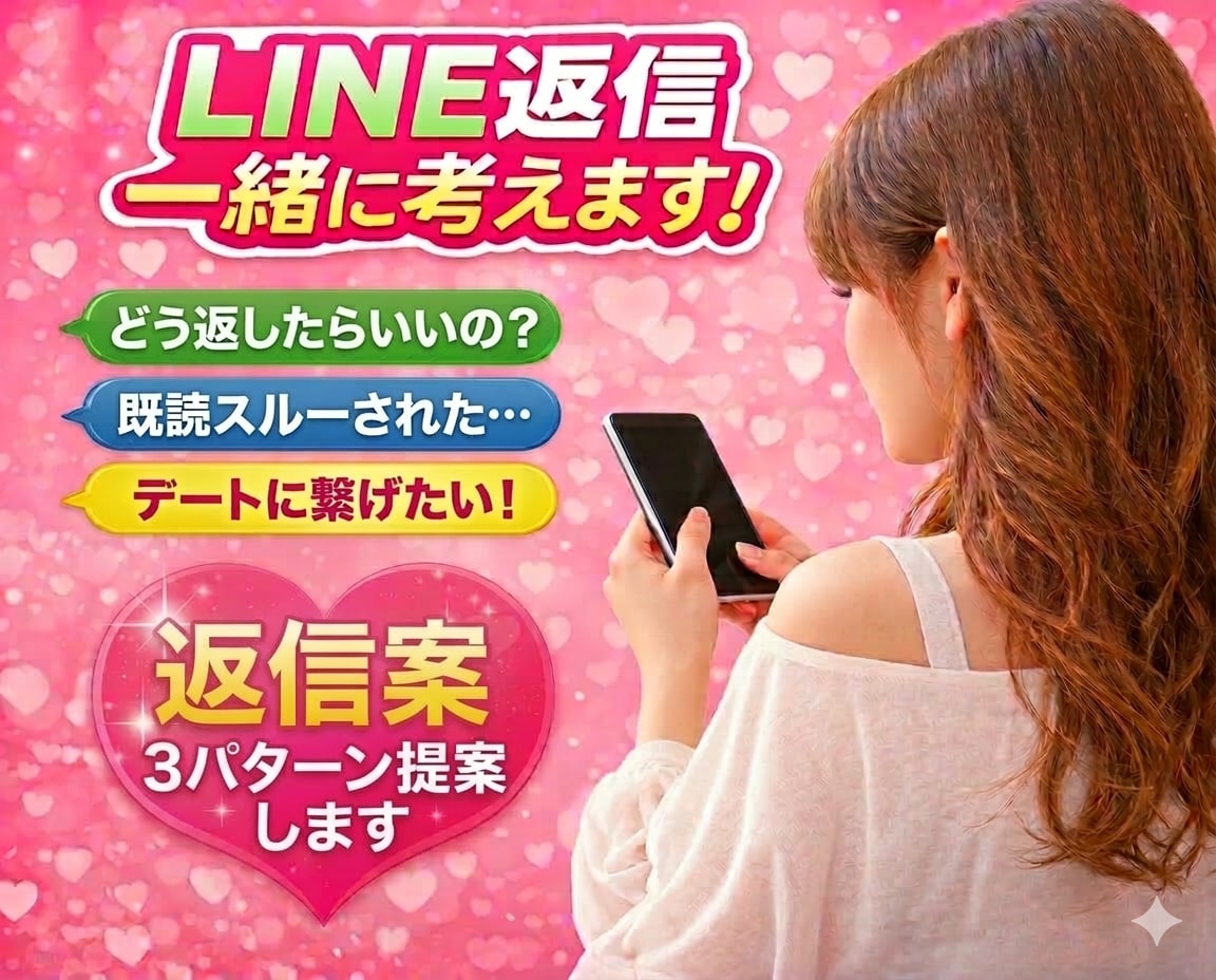 既読スルー・恋愛の悩み相談のります 恋愛LINEの返信どうする？状況に合わせて提案します イメージ1