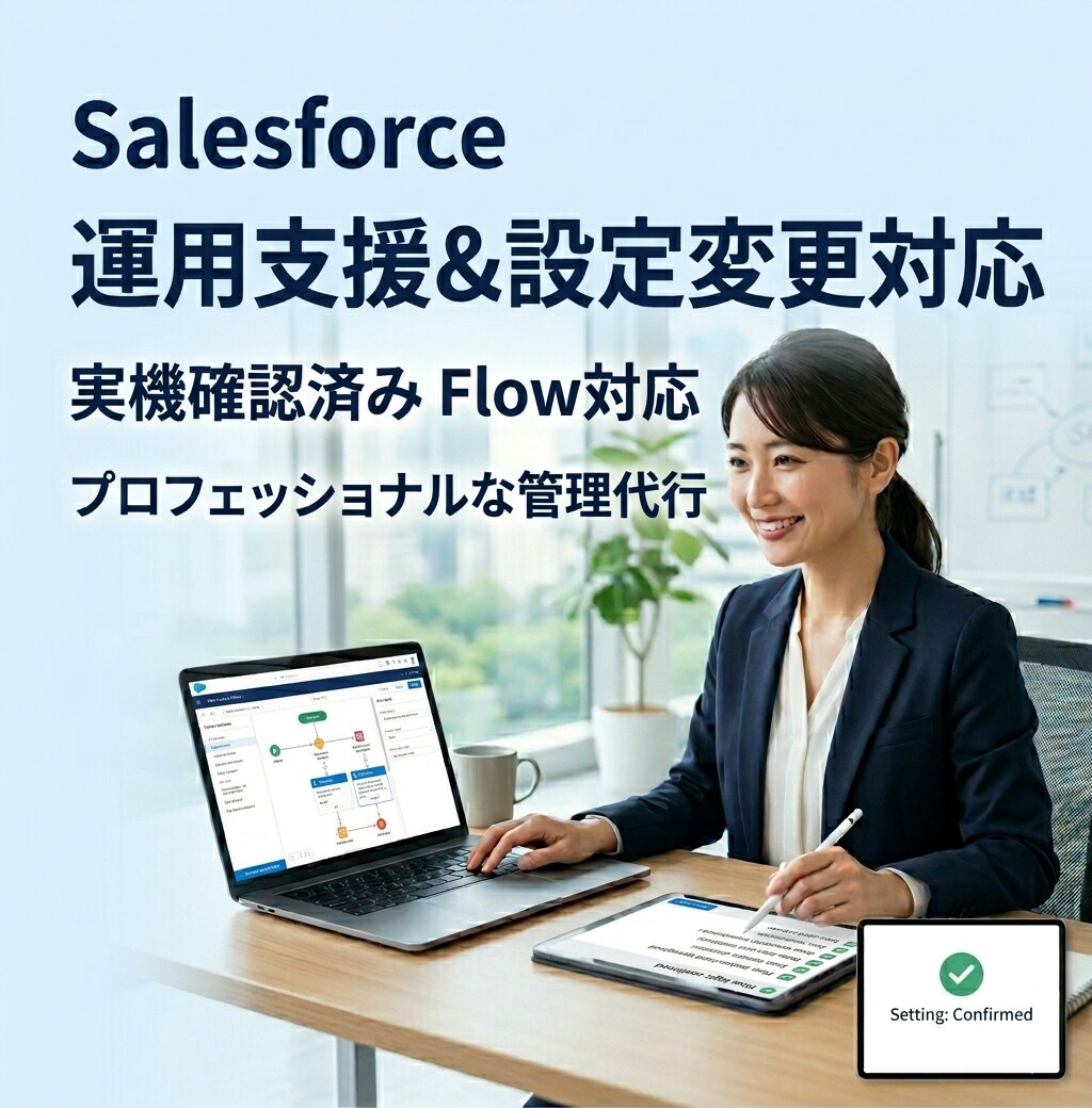 Salesforce運用支援をします 設定変更や管理者補助を丁寧に支援します イメージ1