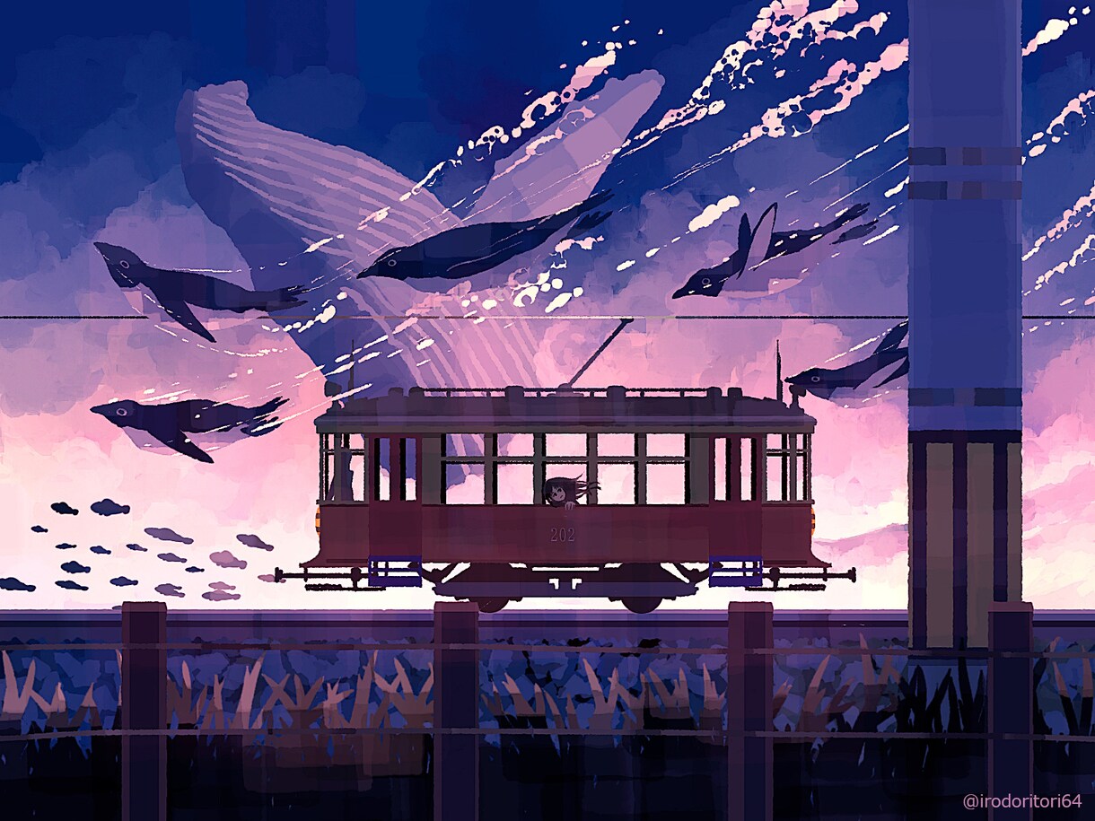 雰囲気のある背景主体のイラスト制作致します 雰囲気のある色彩、優しい絵柄でノスタルジックな雰囲気です イメージ4