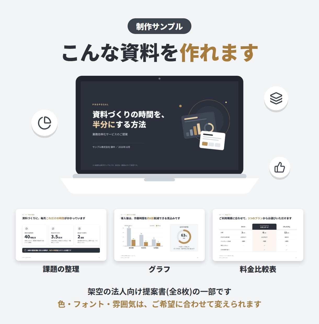 スライド資料作成｜6枚4000円で依頼受けます メモ書きの原稿からでもOK!現役広告営業担当が構成から作成 イメージ4