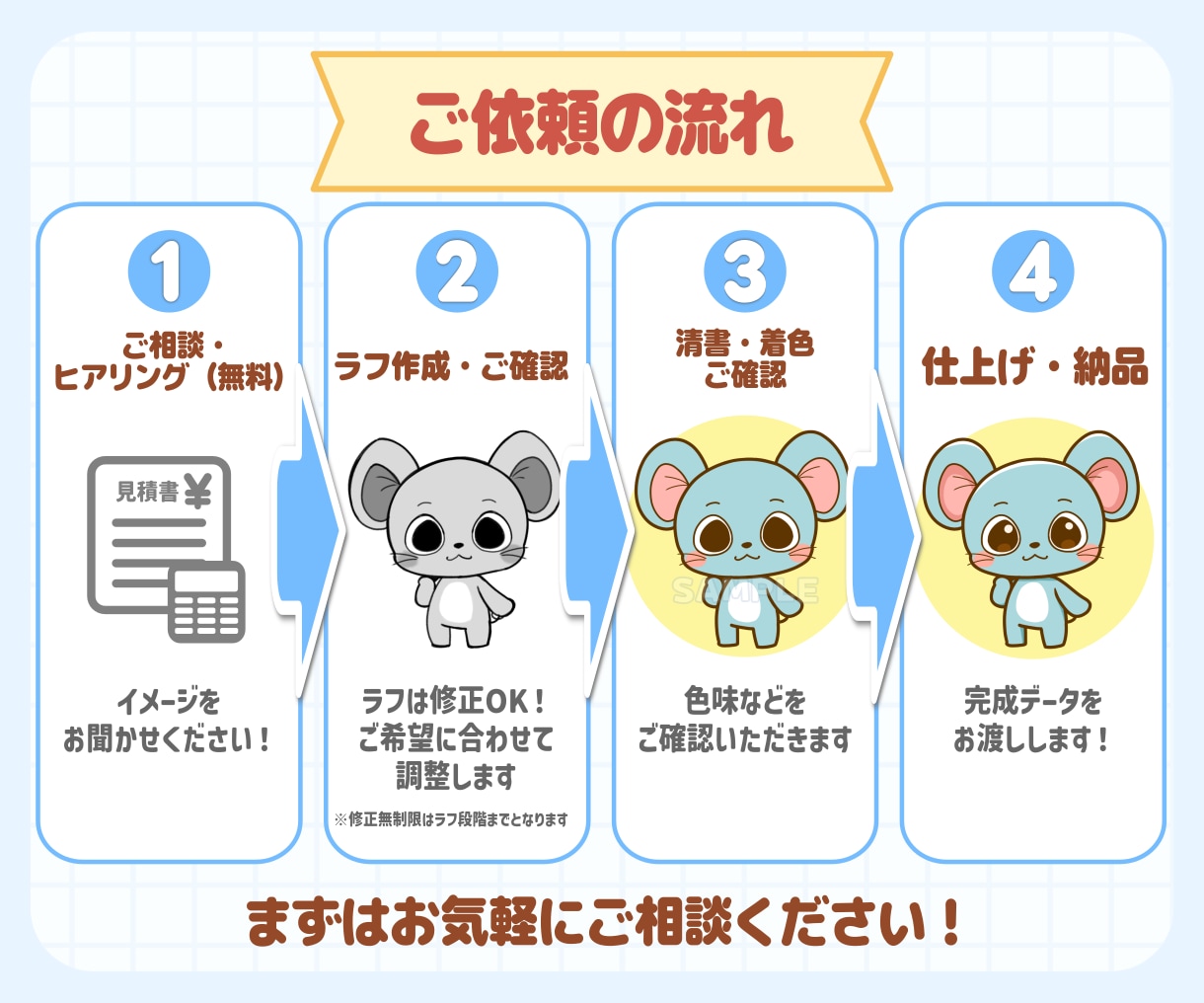 SNSアイコンに◎ゆるかわ動物キャラ作成します 商用OK！SNSアイコン・配信に◎ゆるかわ動物キャラを作成♪ イメージ6