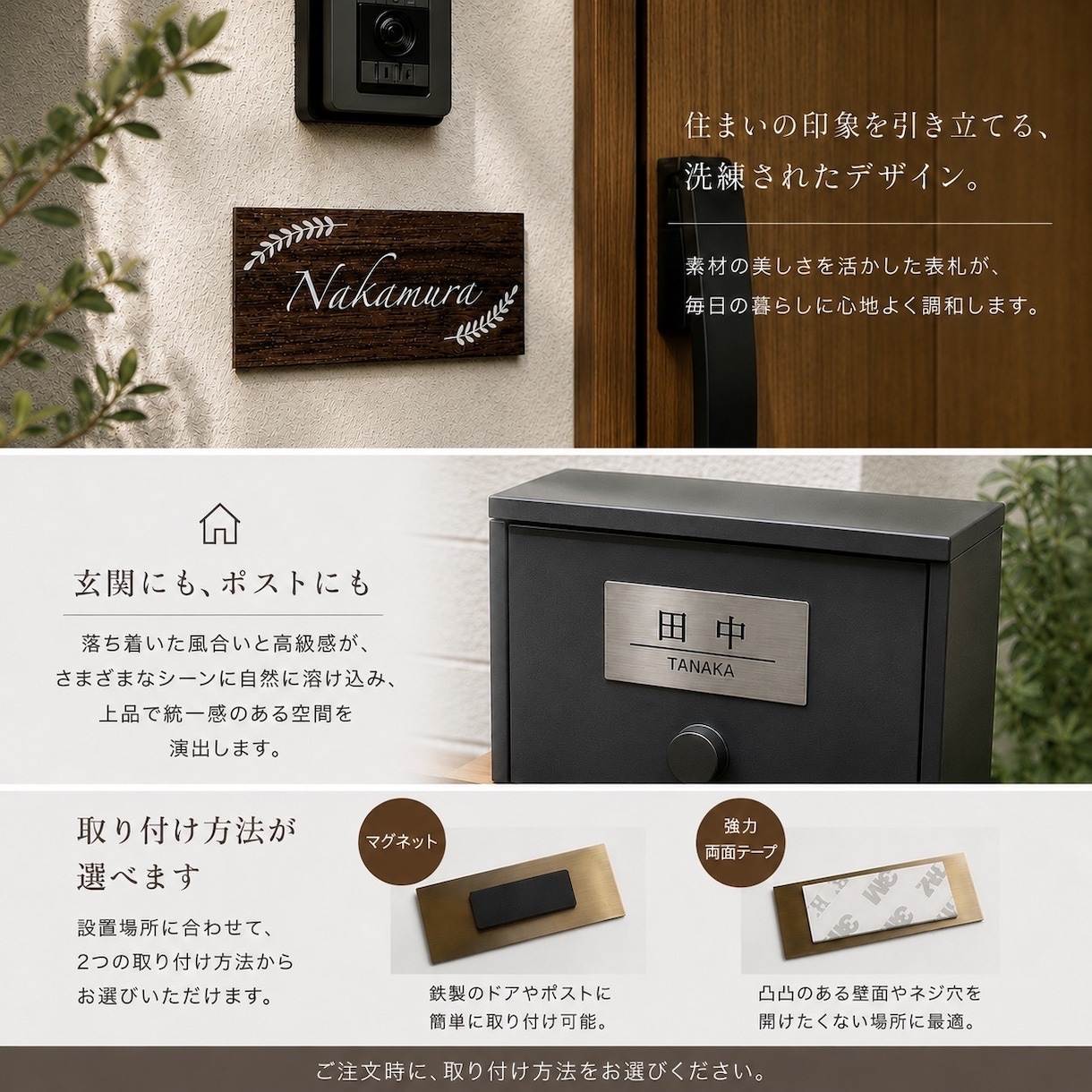 表札、看板、事業プレートを作成します 高品質、即納、サイズ、デザイン自由。何でも作ります。 イメージ2