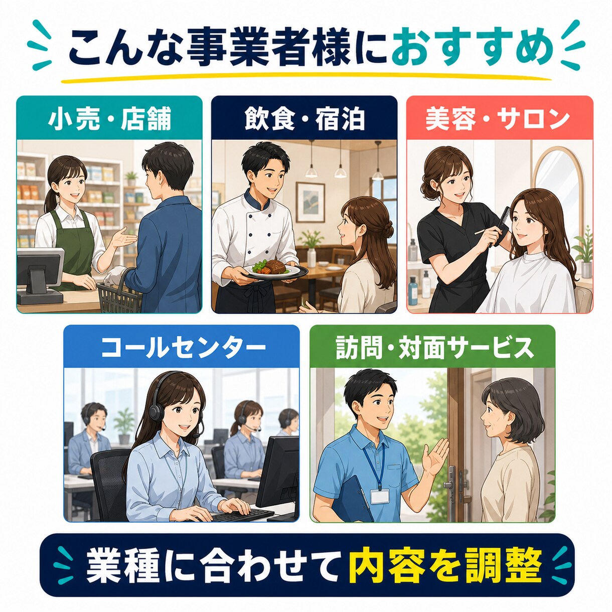 業種別カスハラ対策セットを作ります 2026年10月義務化準備｜5点セットで整備 イメージ3