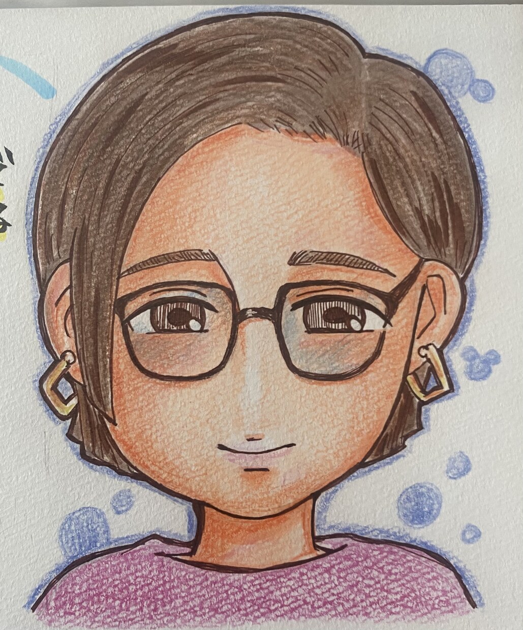 従業員、スタッフの似顔絵、自己紹介描きます 暖かな雰囲気、ディフォルメ似顔絵描きます！ イメージ4