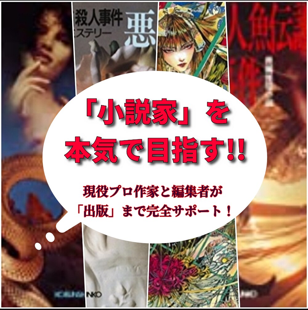 現役プロ作家が小説プロットのアドバイス〜出版します ◎人を感動させる作品の作り方をアドバイス〜出版まで！ イメージ1