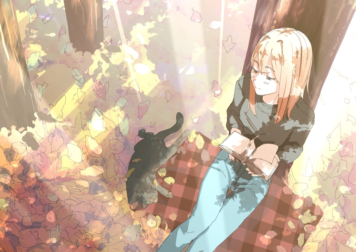 一枚絵イラストを描きます 優しい雰囲気のイラストを描きます イメージ6