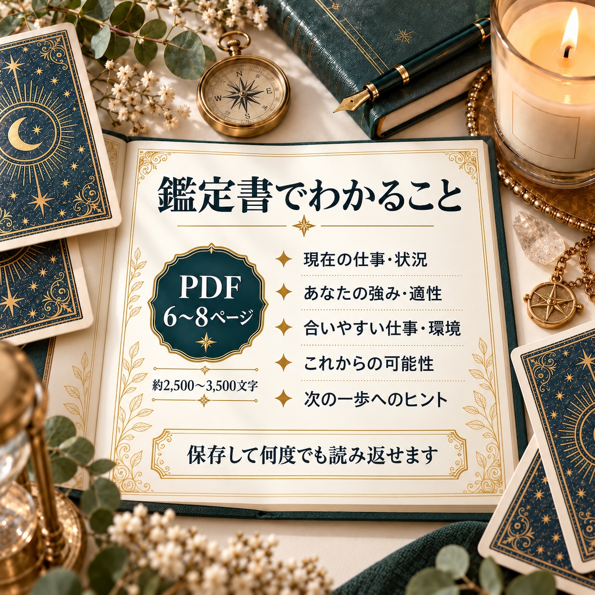仕事の悩みと今後の可能性を鑑定書で読み解きます 適職・転職・副業など自分らしい働き方を鑑定 イメージ3