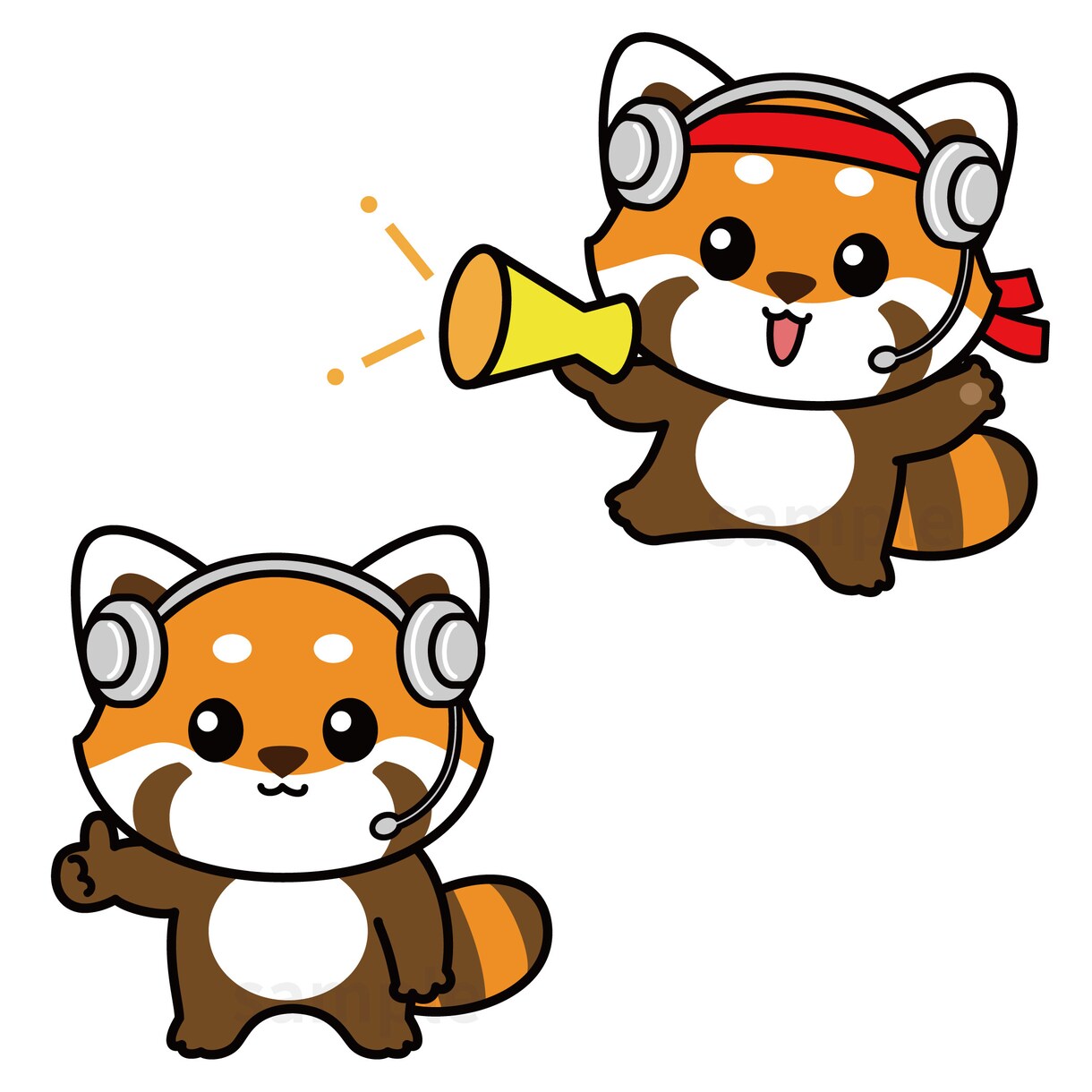 愛されかわいい動物キャラクターお作りします ★お得な3ポーズセットで22000円★ イメージ3