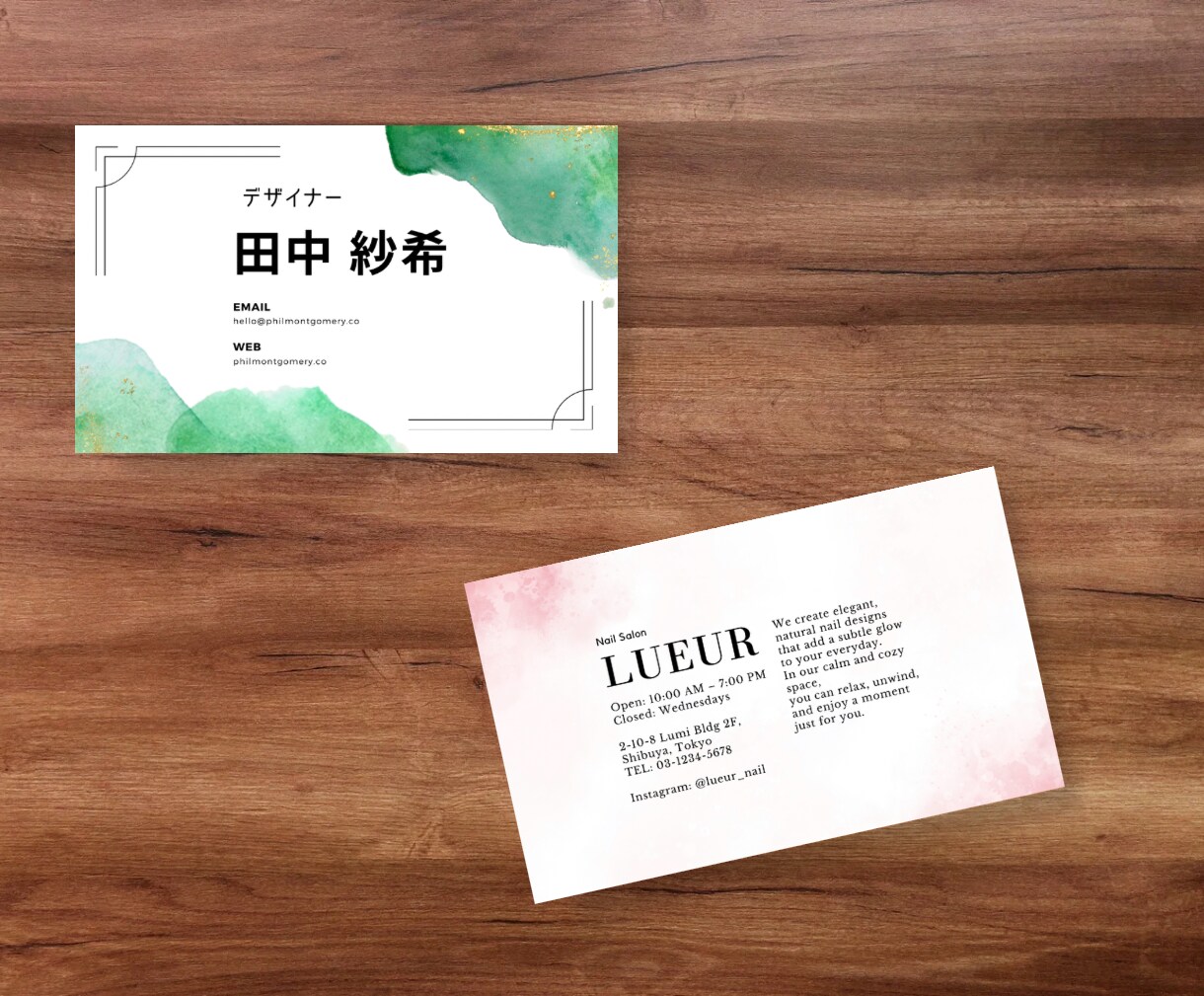 データ納品｜名刺やショップカード作製します 印刷用データをそのままお渡し！修正無制限対応！ イメージ3
