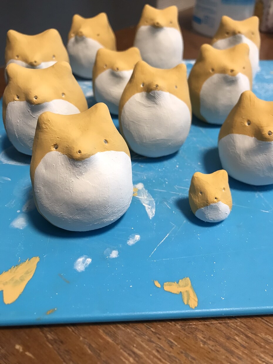 造形粘土作ります ちょこんとおいたらほっこり空間(^^)かわいいわんこです イメージ3