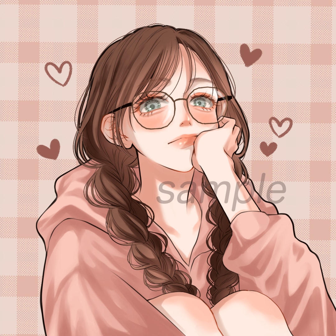透明感×可愛い♡SNSで映えるアイコン描きます 【先着5名様のみ基本料金3000円！】女の子の理想を形に◎ イメージ4