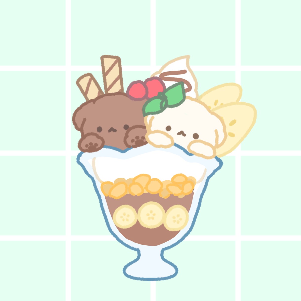 ふわふわかわいい動物描きます オリジナルはもちろん、ペットやぬいぐるみをかわいいイラストに イメージ2