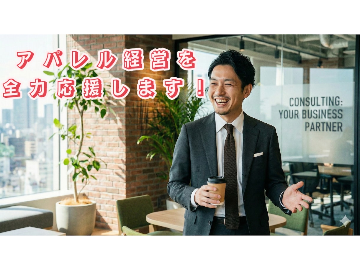 アパレル経営の売上・利益を改善します 元ファストリMD、スーパーバイザーが経営を全力で応援します！ イメージ1