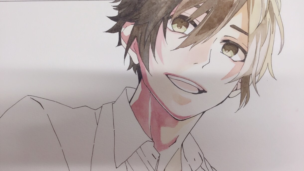 10代～20代の方向けに描いてほしい男女描きます 部屋に置く、友人に手紙と添えてなど… イメージ1