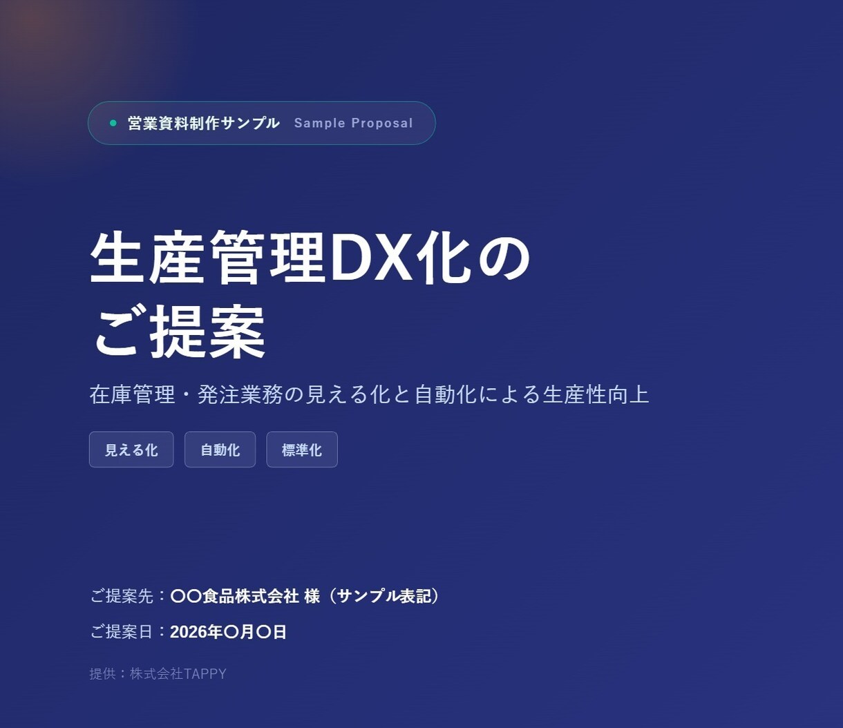 パワポで営業提案資料を構成から丸ごと作成します 伝えたい内容を商談で使える資料に。初稿4営業日・修正2回無料 イメージ1