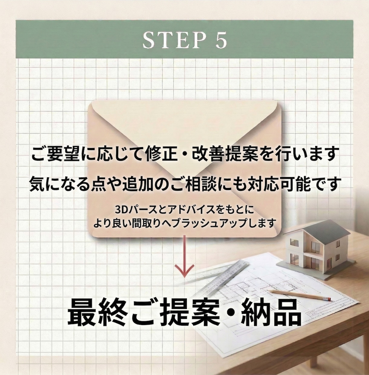 間取り悩み相談！3Dパースで不安箇所を徹底解消ます 間取りの違和感を3Dで見える化解消 イメージ9