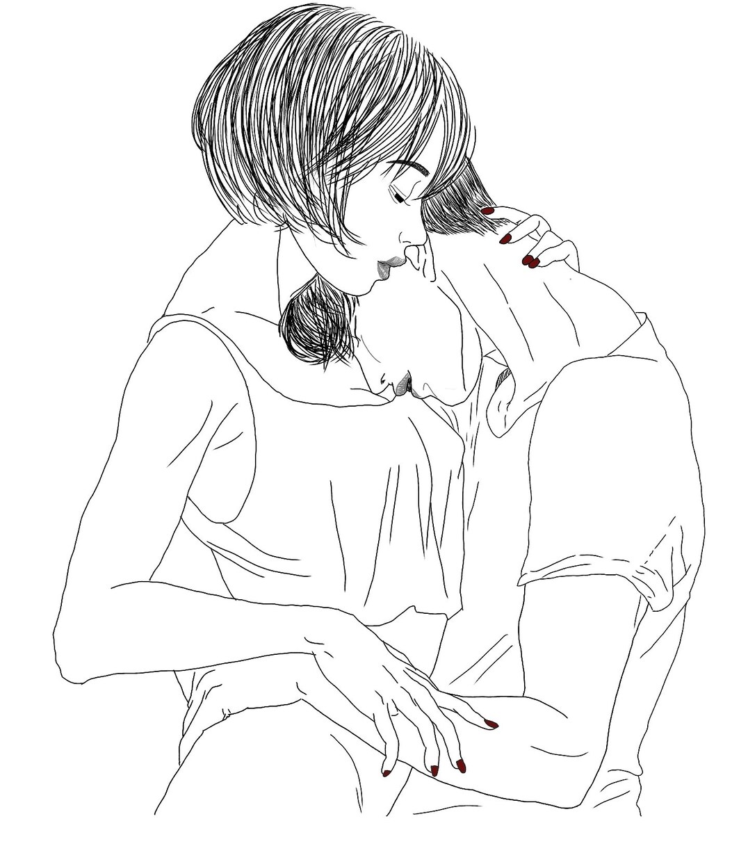 デジタルでおしゃれな絵を描きます instagramやLINEアイコンを描きます イメージ2