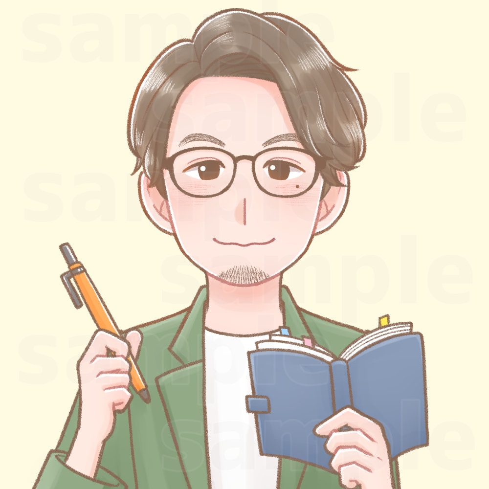 シンプルほんわかな似顔絵描きます 少しゆるくてほっこりする似顔絵イラスト イメージ6