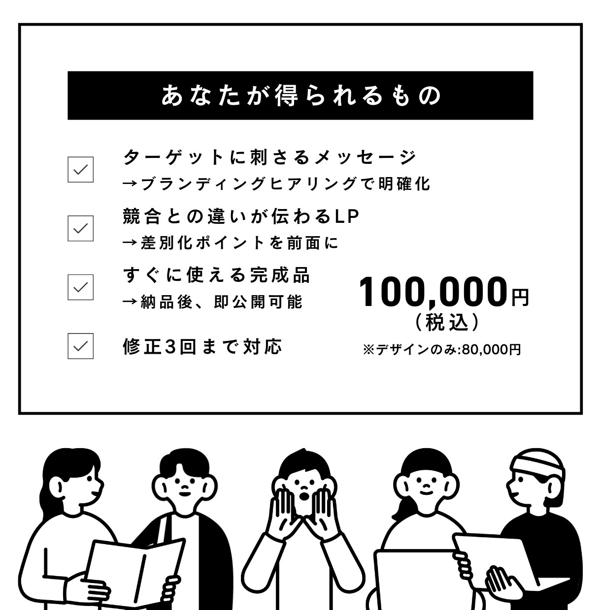 ブランディングから考える｜心に刺さるLP作ります きれいなだけじゃない、成果につながるLP イメージ3