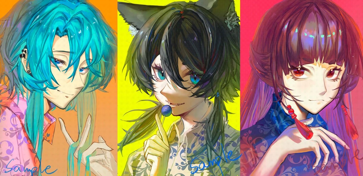 キャラクターの魅力を表現します 雰囲気と鮮やかな色の絵が上手です イメージ6