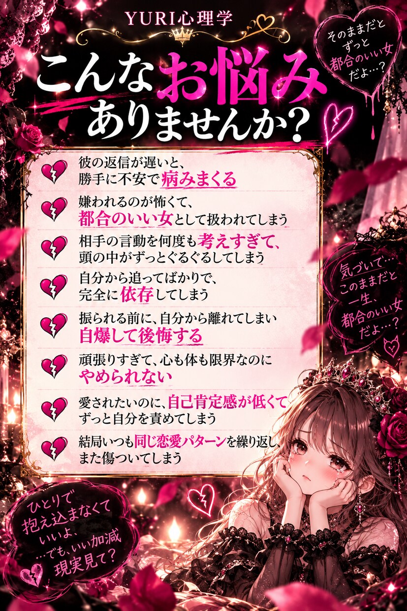 覚悟して！恋愛迷子のあなたを容赦なく現実に戻します 恋愛心理を学び尽くした女性の最後の駆け込み寺！ イメージ2