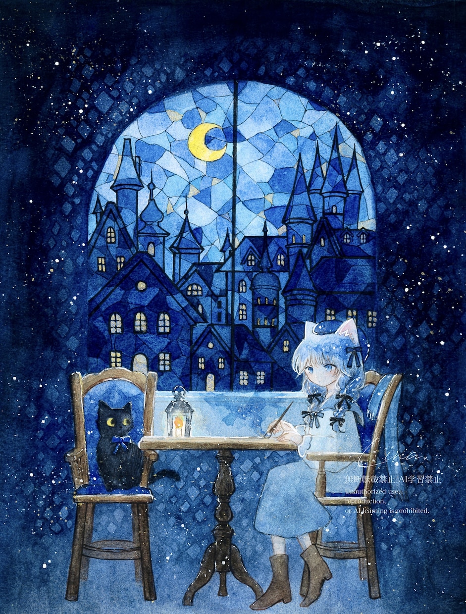 MV/歌ってみた/グッズに使用できる一枚絵描きます 水彩やデジタルを使用して、ご希望のテイストで描きます。 イメージ4