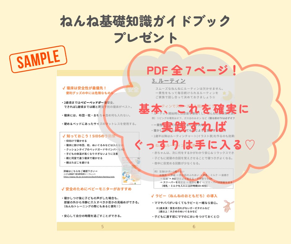 お子さんの睡眠のお悩み 専門家がアドバイスします 【モニター価格★5名様】 夜泣き、寝かしつけのお悩みを解決 イメージ4
