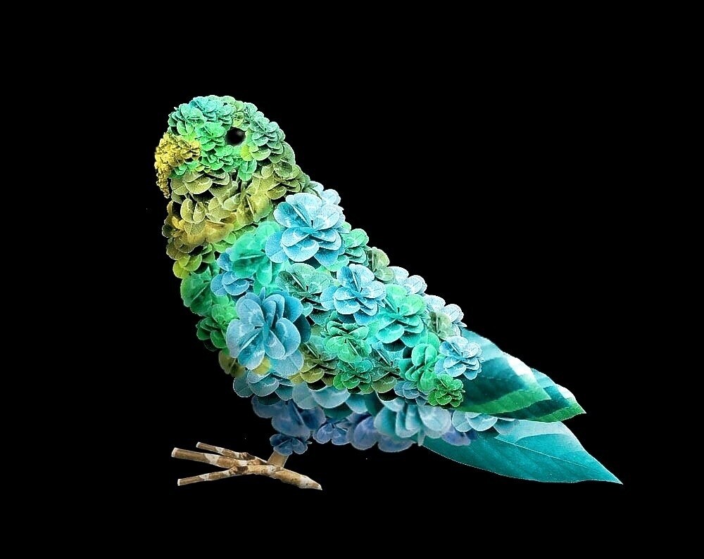 動物似顔絵を植物（花や葉っぱ）で表現します 植物写真コラージュでペットを『ナチュラルアニマル』アートに！ イメージ5