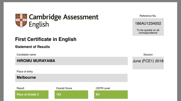 ケンブリッジ英検(FCE)独学での合格方法教えます 独学で1発合格しました。勉強方法から目標設定まで助けます! イメージ2