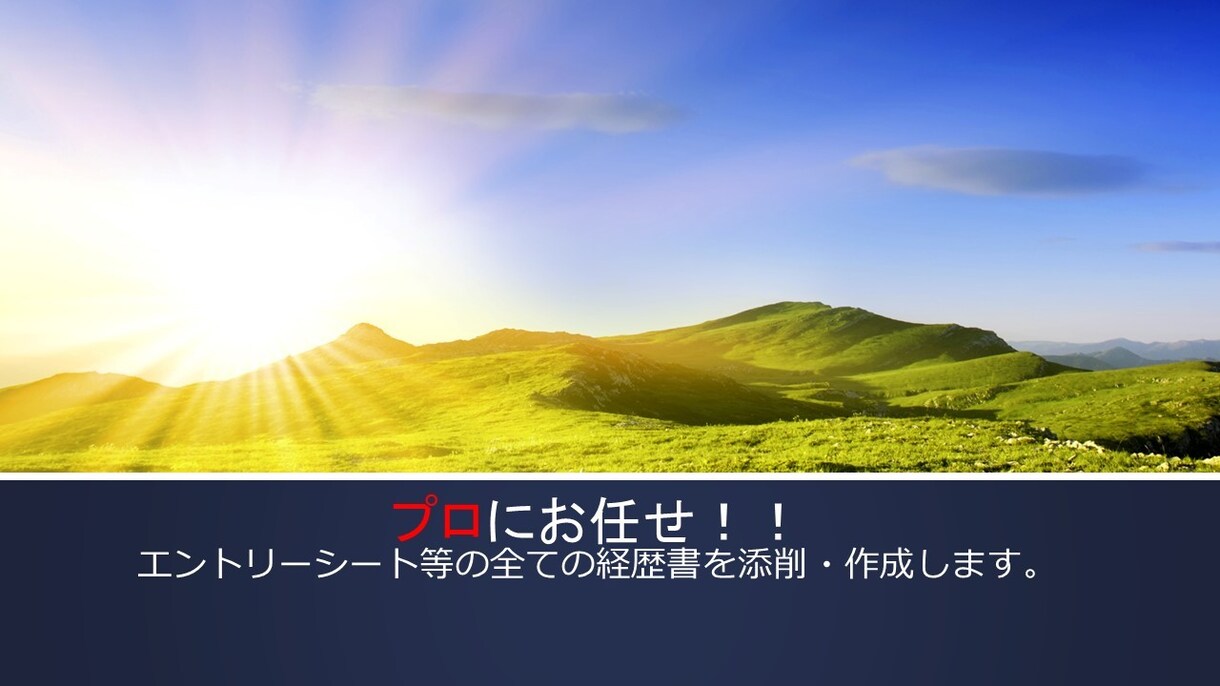 元上場企業,現在コンサルがES履歴書を添削します 元上場企業出身、現コンサルによるEC等添削をします イメージ1