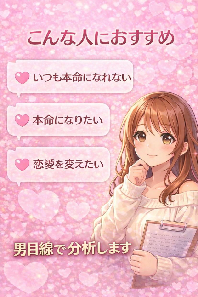 今なら500円｜彼の本音を徹底分析します あなたのやりとりから、彼の本音を男目線で丁寧に分析します。 イメージ5