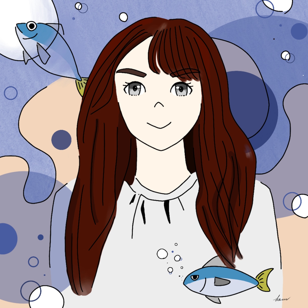 手描で温かみある可愛いアイコン＆フレーム制作します あなたのペットや好きな動物を、世界一つのアイコンやフレームに イメージ4