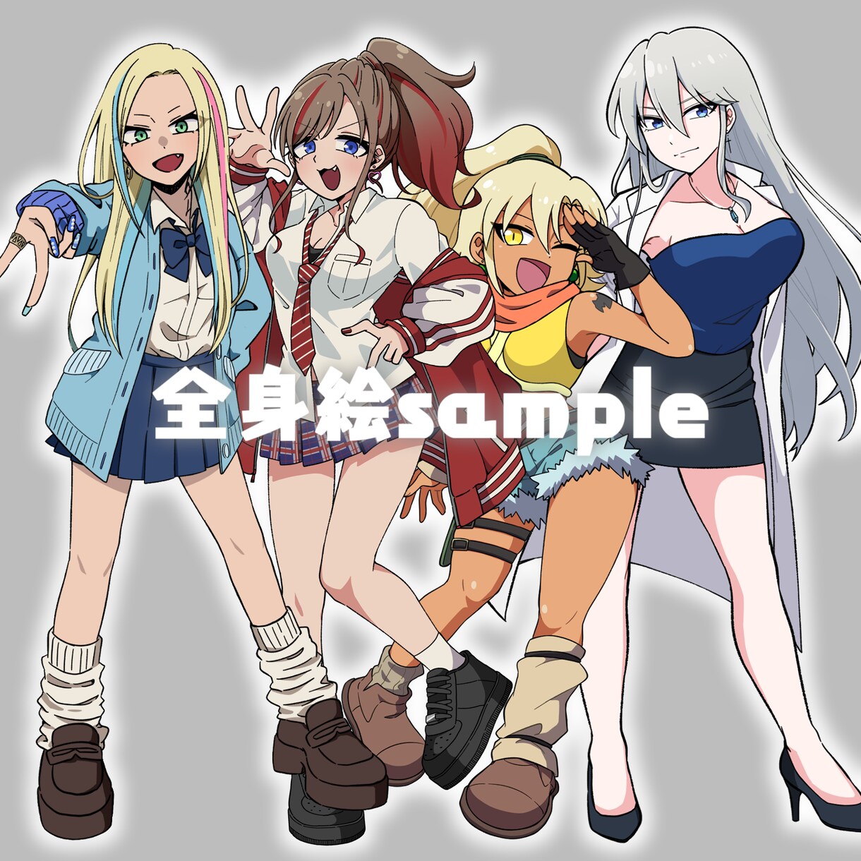 カラフルで目を引くイラスト描きます アイコン、立ち絵、サムネイルなどに！ イメージ5